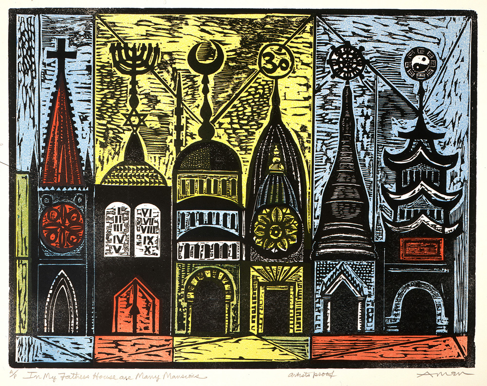 IN MY FATHERS HOUSE ARE MANY MANSIONS – By Knight Fredel 1 In My Father's House There Are Many Mansions
1962
20th century
407 x 533 mmIrving Amen, American, (1918–2011)
