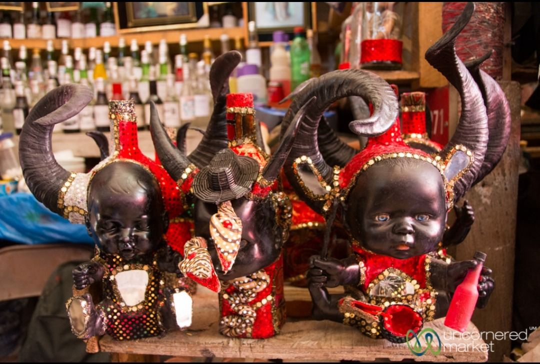 JUJU AND VOODOO: THE SECRET WITHIN THE AF'RAKAN SANCTUARY - By Knight Fredel A clean African spiritual altar contrasted with a lower astral shrine inside a mystical Af’rakan sanctuary